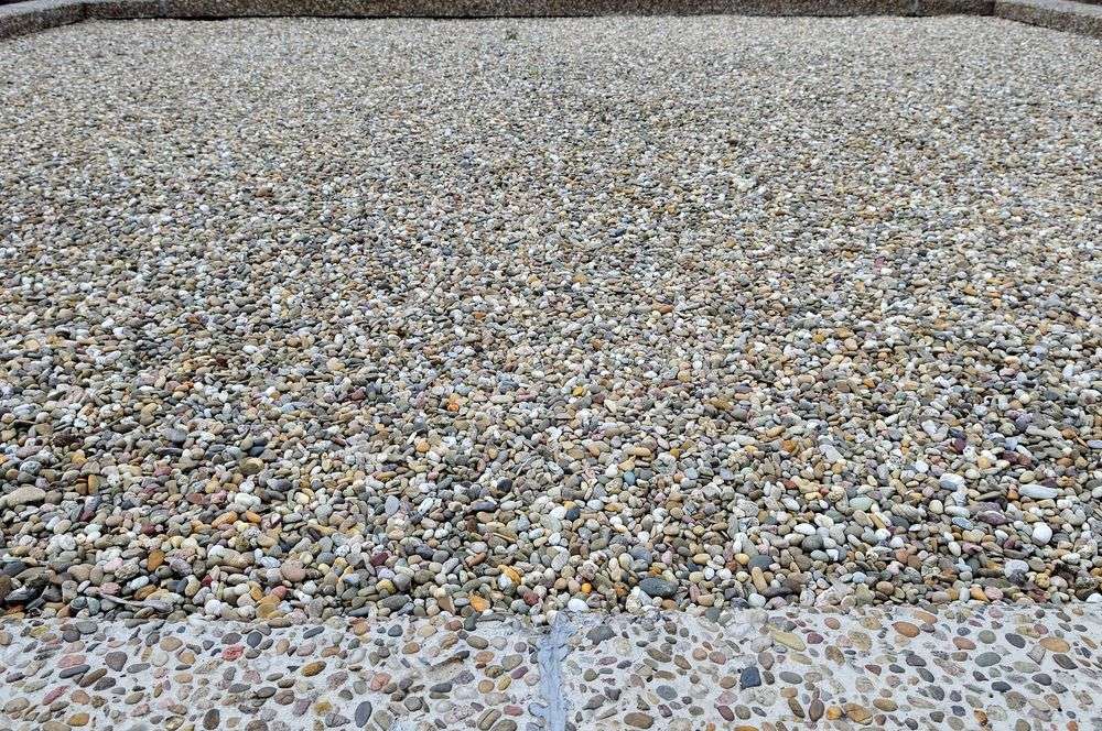 Bitumen dak met kiezels in 046